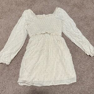 Art Class Cream Textured Top